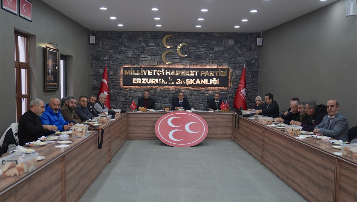 MHP Erzurum İl Başkanı Yurdagül, basın mensuplarıyla buluştu