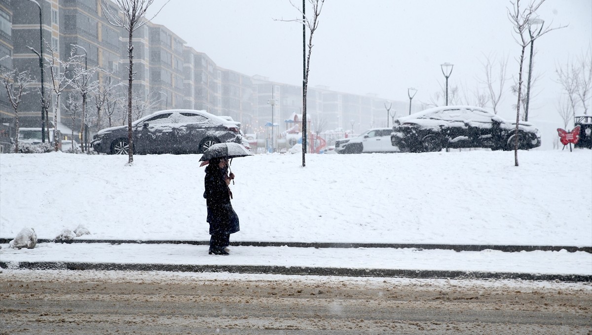 Muş'ta kar ulaşımı aksattı