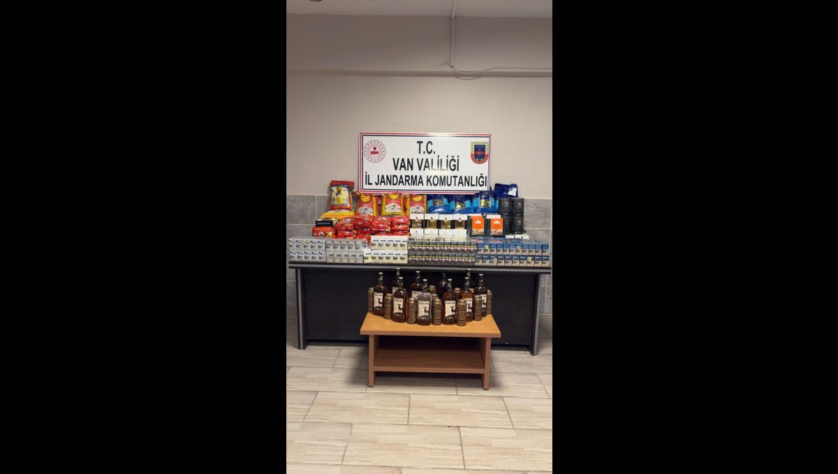 Van'da gümrük kaçağı sigara, alkollü içki ve gıda ürünleri ele geçirildi