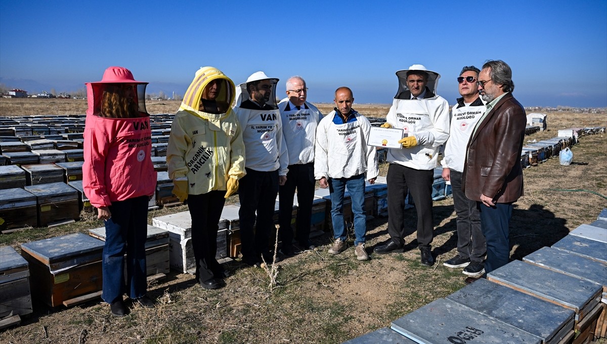 Van'ın verimli yaylalarında üretilen bal Azerbaycan'da "Altın Bal" ödülüne layık görüldü