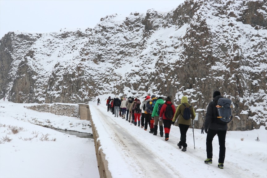 Kanyonu trekking örtüyle sevenlerin Beyaz Murat kaplanan doğa rotasında harikası 10