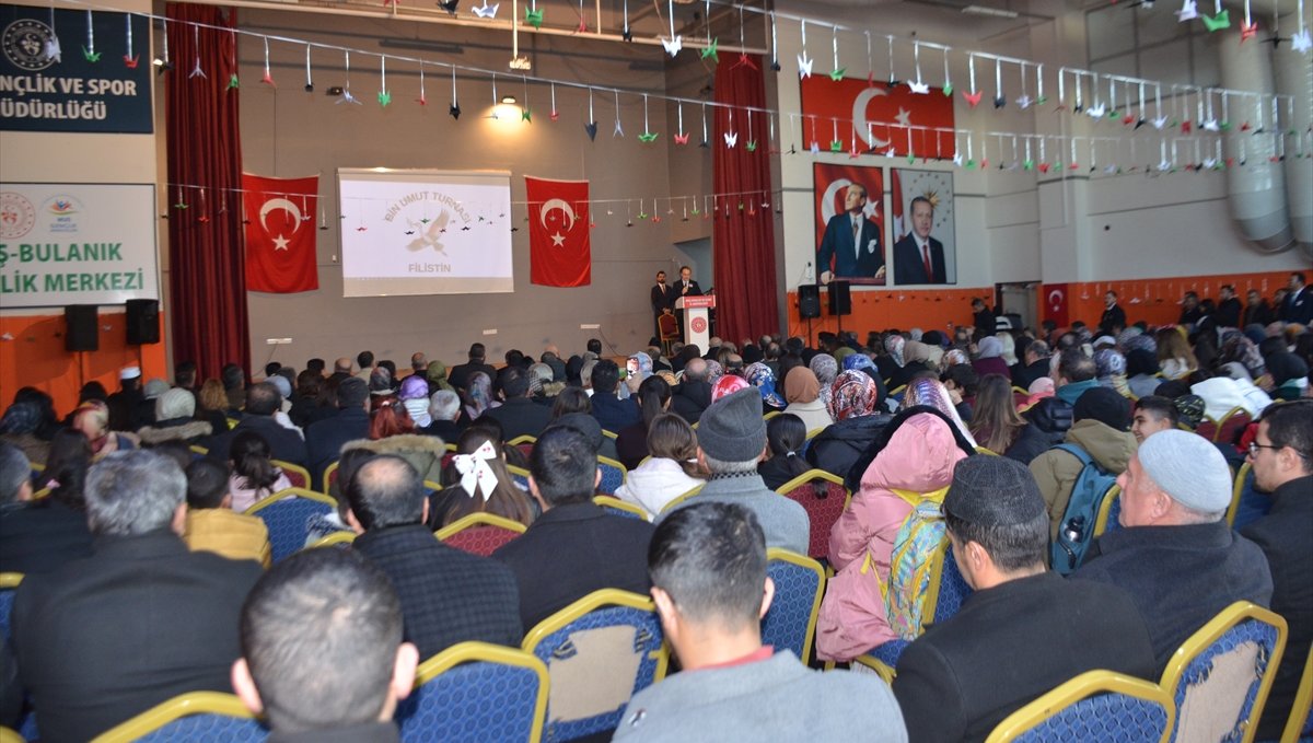 Bulanık'ta Filistinliler yararına yardım program düzenlendi