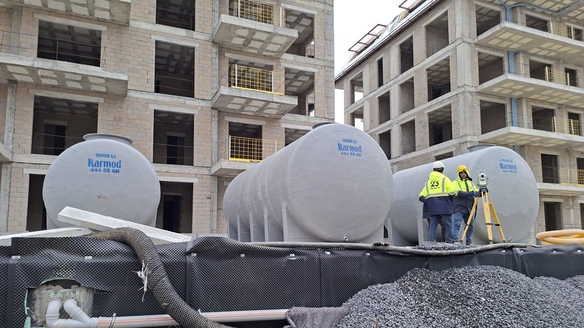 Karmod yağmur suyu hasadı depolama tankı projelerini sürdürüyor