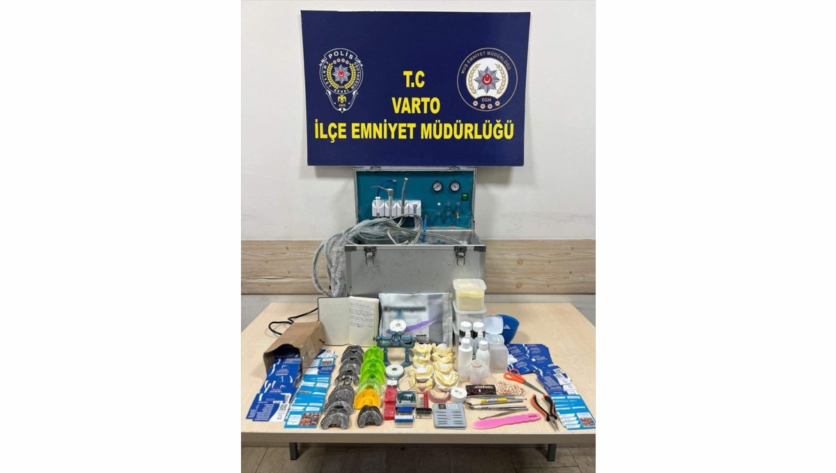 Muş'ta diplomasız dişçilik faaliyeti yürüten şüpheli yakalandı