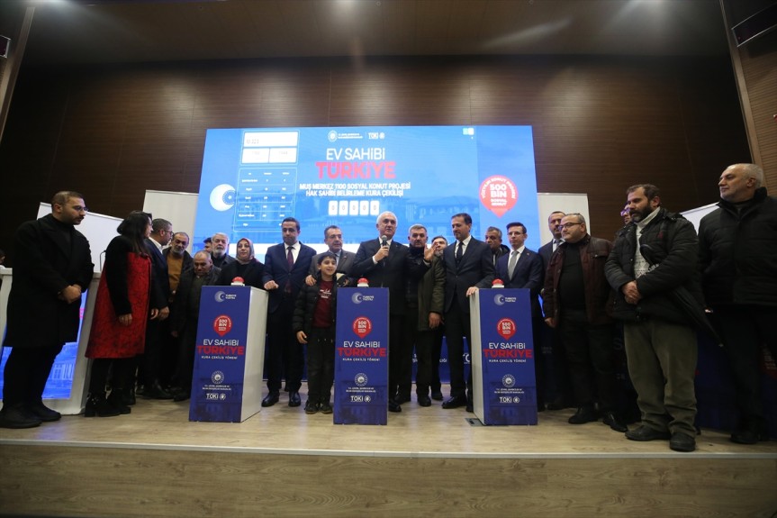 belirlendi Konut konutların hak yapılacak Projesi kurayla sahipleri kapsamında Yüzyılın Muş