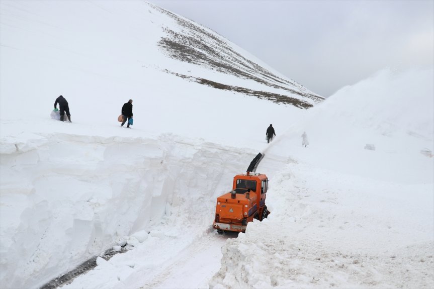 metreyi ulaşıma Ağrı-Kağızman açıldı yolu, kar bölgede bulduğu kara 5 kalınlığının 7