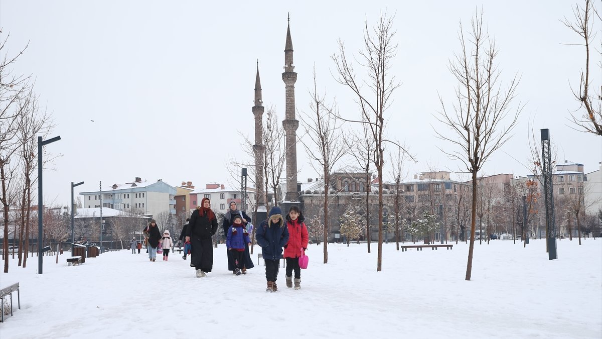 Erzurum, Ardahan ve Kars'ta kar etkili oldu