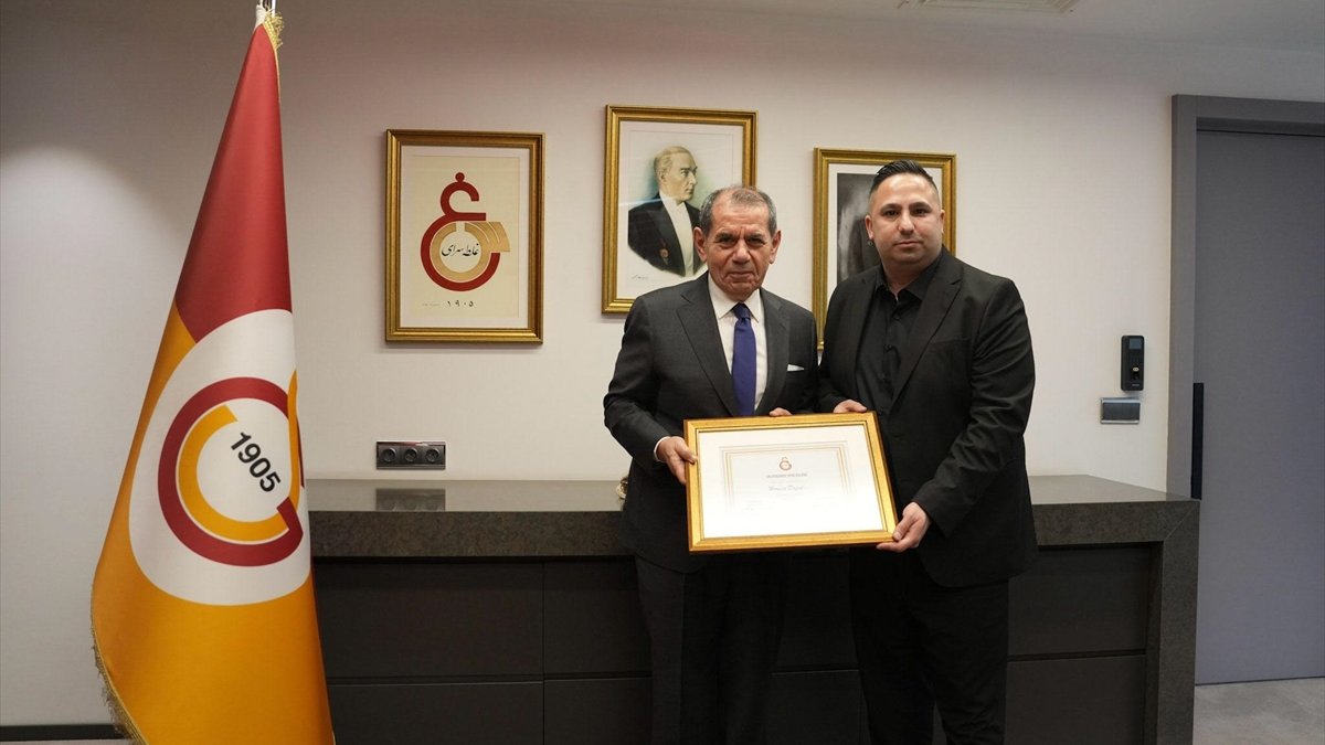 Horeca Depot Yönetim Kurulu Başkanı Tanrıkulu'na Galatasaray'dan teşekkür beratı