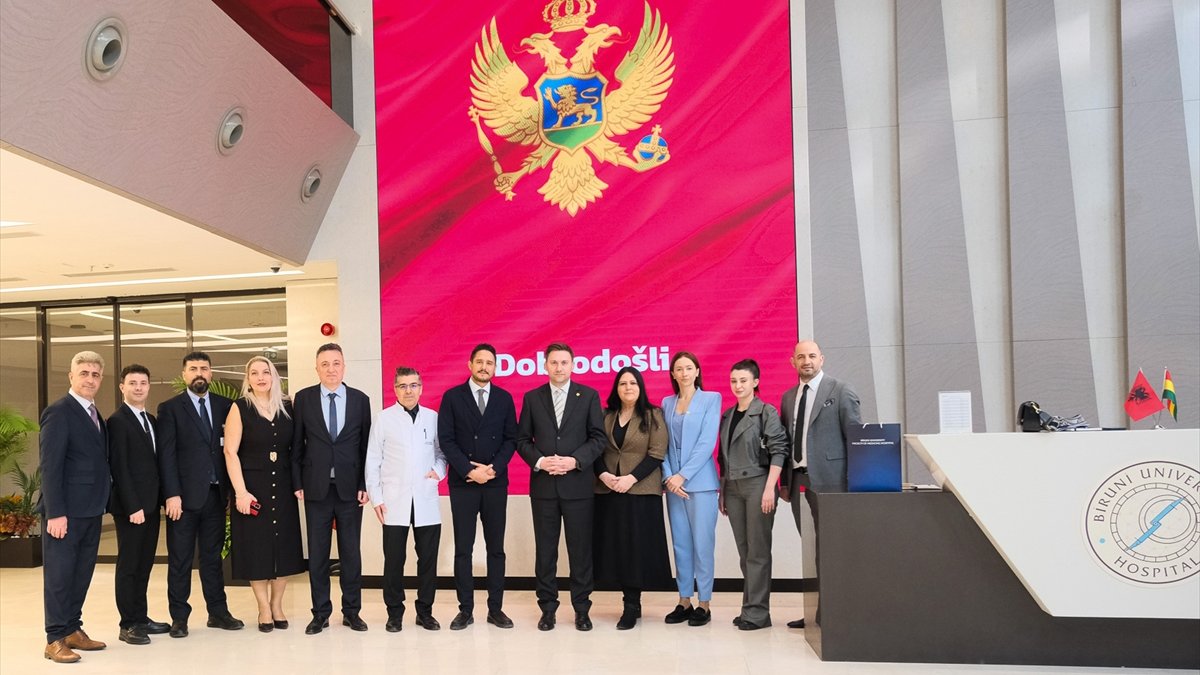 Karadağ Sağlık Bakanı Simun Biruni Üniversitesi Tıp Fakültesi Hastanesini ziyaret etti