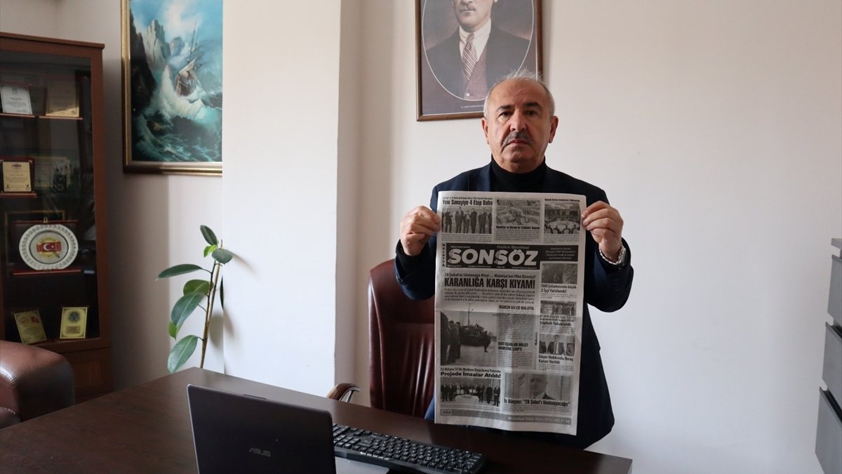 Malatya'nın ilk renkli gazetesi 25 yıldır 28 Şubat'ta siyah-beyaz basılıyor