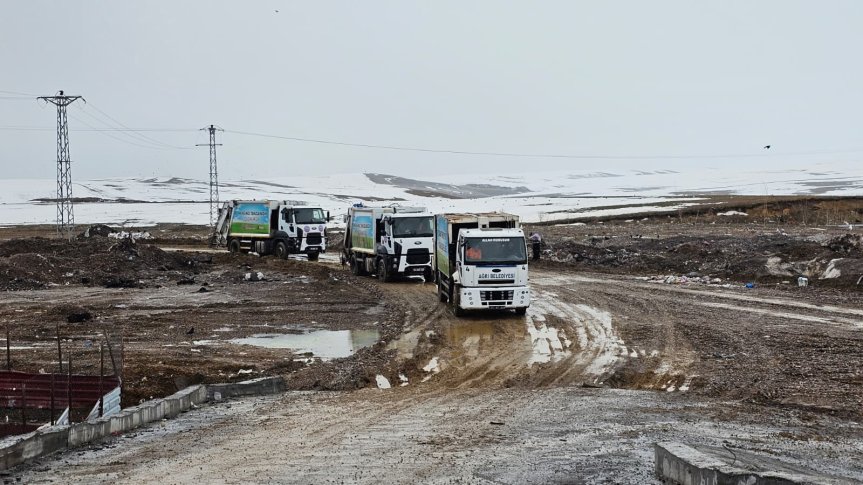 ağrı belediyesi katı atık çöp vahşi depolama 1
