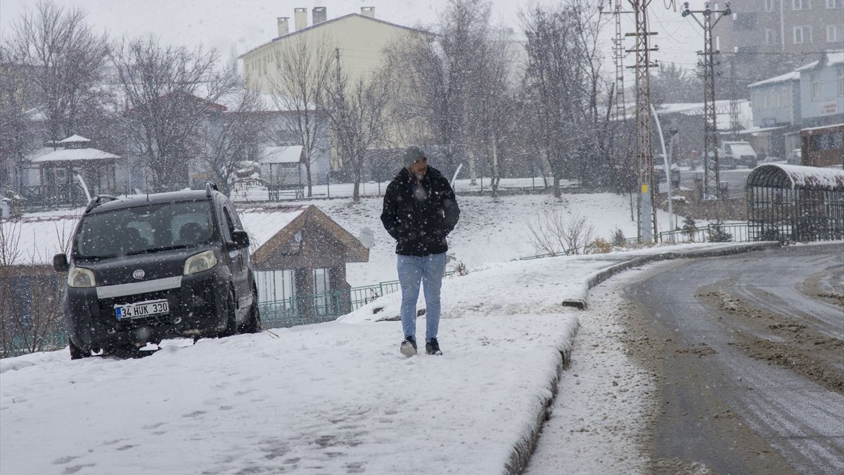 Erzurum, Ardahan, Ağrı ve Kars'ta aralıklarla kar etkili oluyor