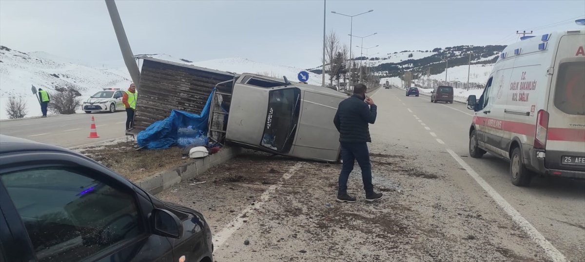 Erzurum'da otomobil ile pikap çarpıştı, 1 kişi öldü
