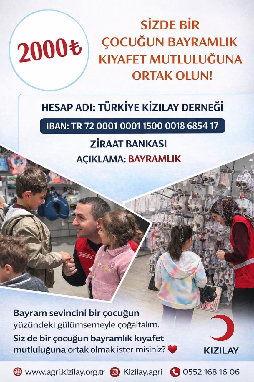 Türk Kızıl Ayı Ağrı Şübesinde Yetimlerin Mutluluğuna davet 1