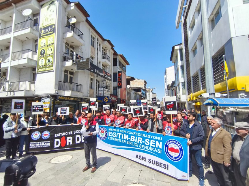 ağrı eğitim bir sen kahramanmaraş saldırı basın açıklaması 1