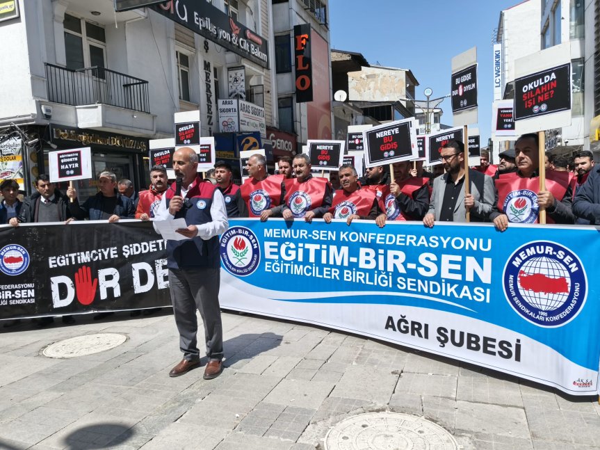 ağrı eğitim bir sen kahramanmaraş saldırı basın açıklaması 1