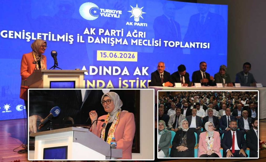 AK Parti Genel Başkan Yardımcısı Belgin Uygur, Ağrı'da yaptığı konuşma