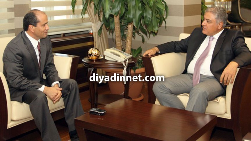 Başsavcı Vekili İbrahim Köstekçi, Vali Mehmet Tekinarslan'ı Ağrı Valiliğinde ziyaret ediyor