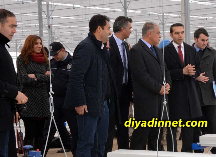 Jeotermal seracılık yatırımı kapsamında Diyadin'deki tesis alanında teknik değerlendirmeler yapıldı.