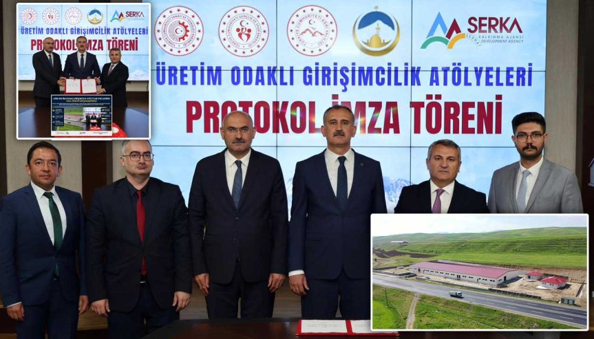 Ağrı Valiliği'nden Üretim ve İstihdama 135 Milyon Liralık girişimcilik Yatırımı için imzalar atıldı