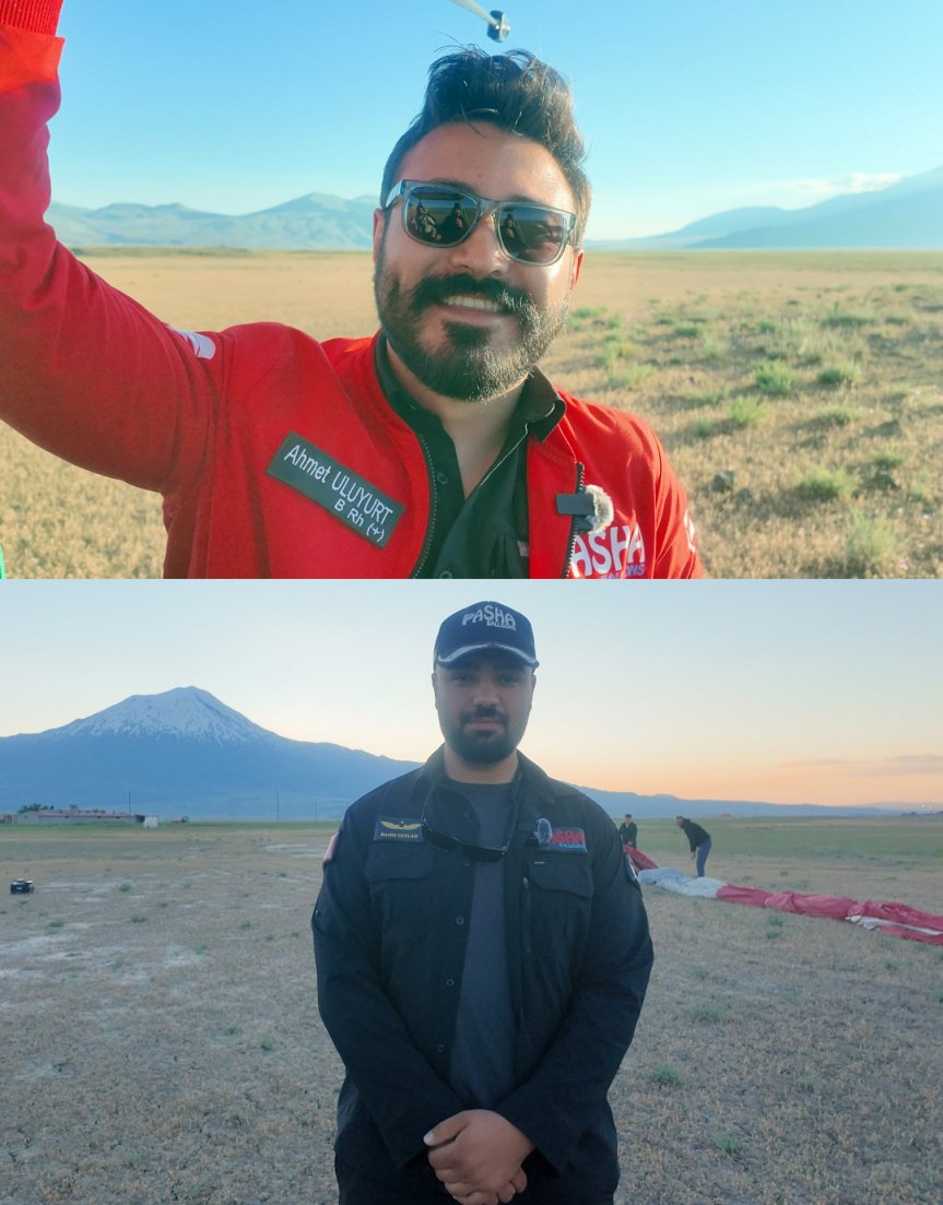 Balon pilotları, Doğubayazıt'taki ilk test uçuşunu Ağrı Dağı manzarası eşliğinde gerçekleştirdi.