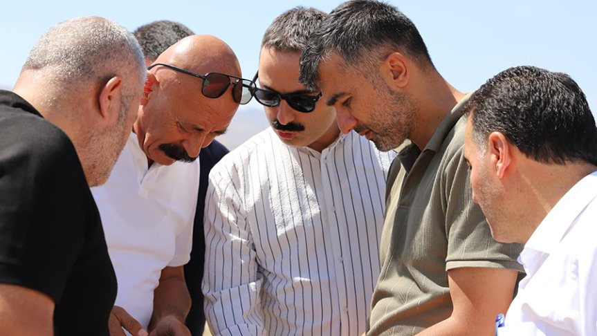 Kaymakam Mustafa Ayvat, Turizmci Habil Uluer ve İş İnsanlarıyla Balon Uçuşu Güzergahını İnceledi