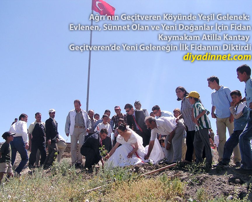 Kaymakam Atilla Kantay Geçitveren'de Yeni Geleneğin İlk Fidanını Diktirdi