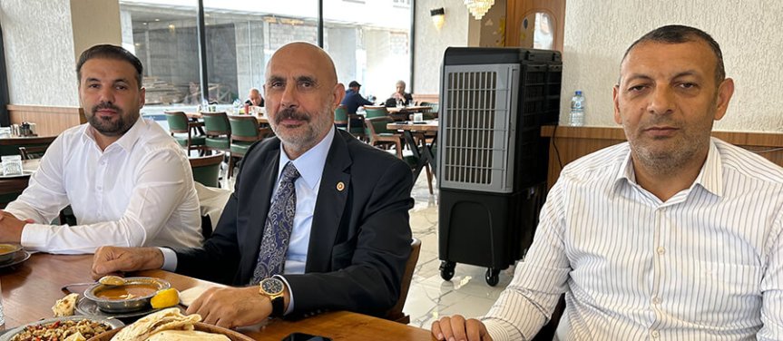 Muhammed Aydemir, Cemal Kaya, Mehmet Salih Aydın Ağrı'da Basın mensuplarıyla buluştu